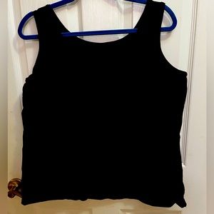 Talbots black basic stretchy tank
